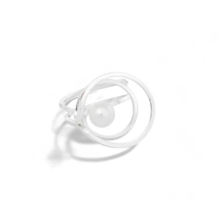 ANILLO MAR PERLA PLATA