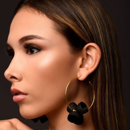 ARETES CANDOGAS HOJITAS - Image 2