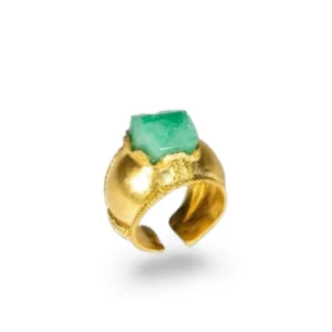 ANILLO MEDIA CAÑA ESMERALDA